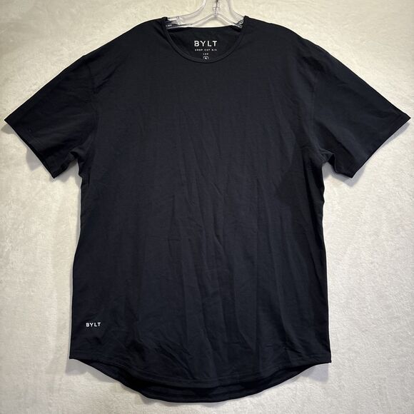 Bylt Men's Drop Cut Lux Shirt Short Sleeve Athletic Tee XL Blue Black Lot of 2 - Picture 2 of 11